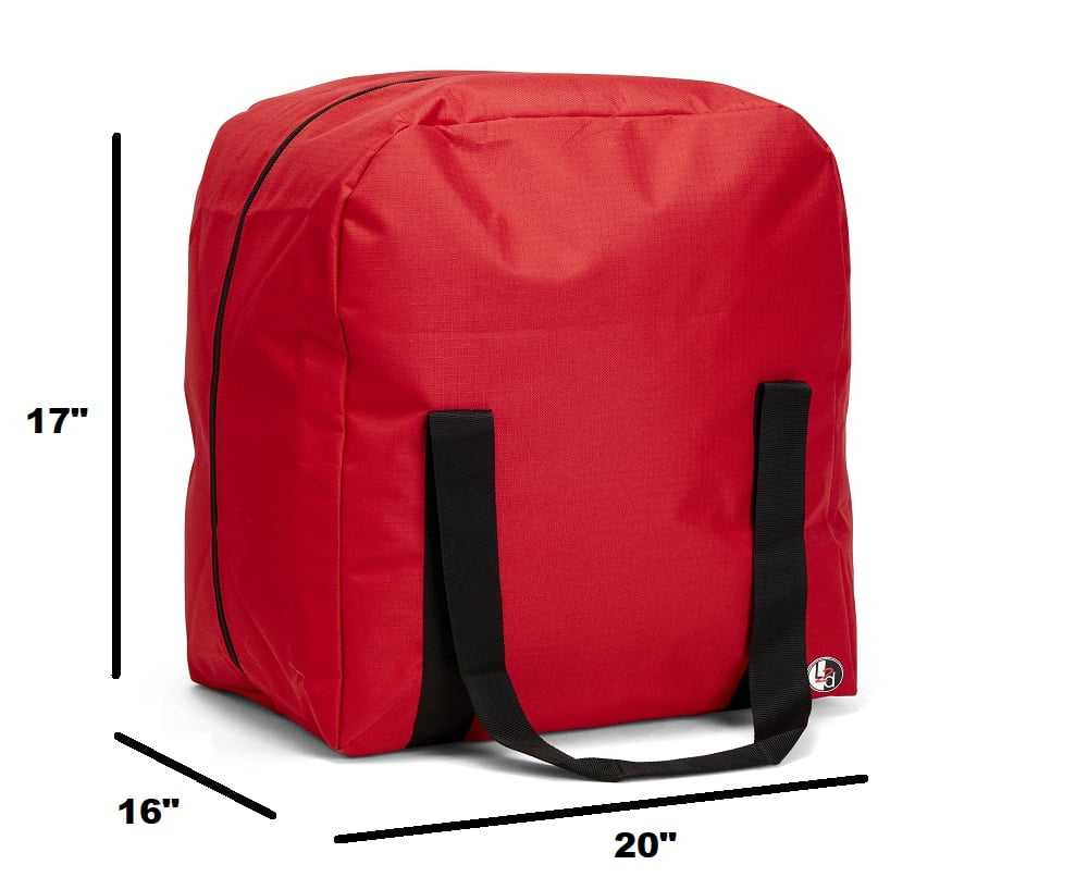 LINE2design Firefighter Rescue Step-in Turnout Fire Gear Easy Storage Bag - Red