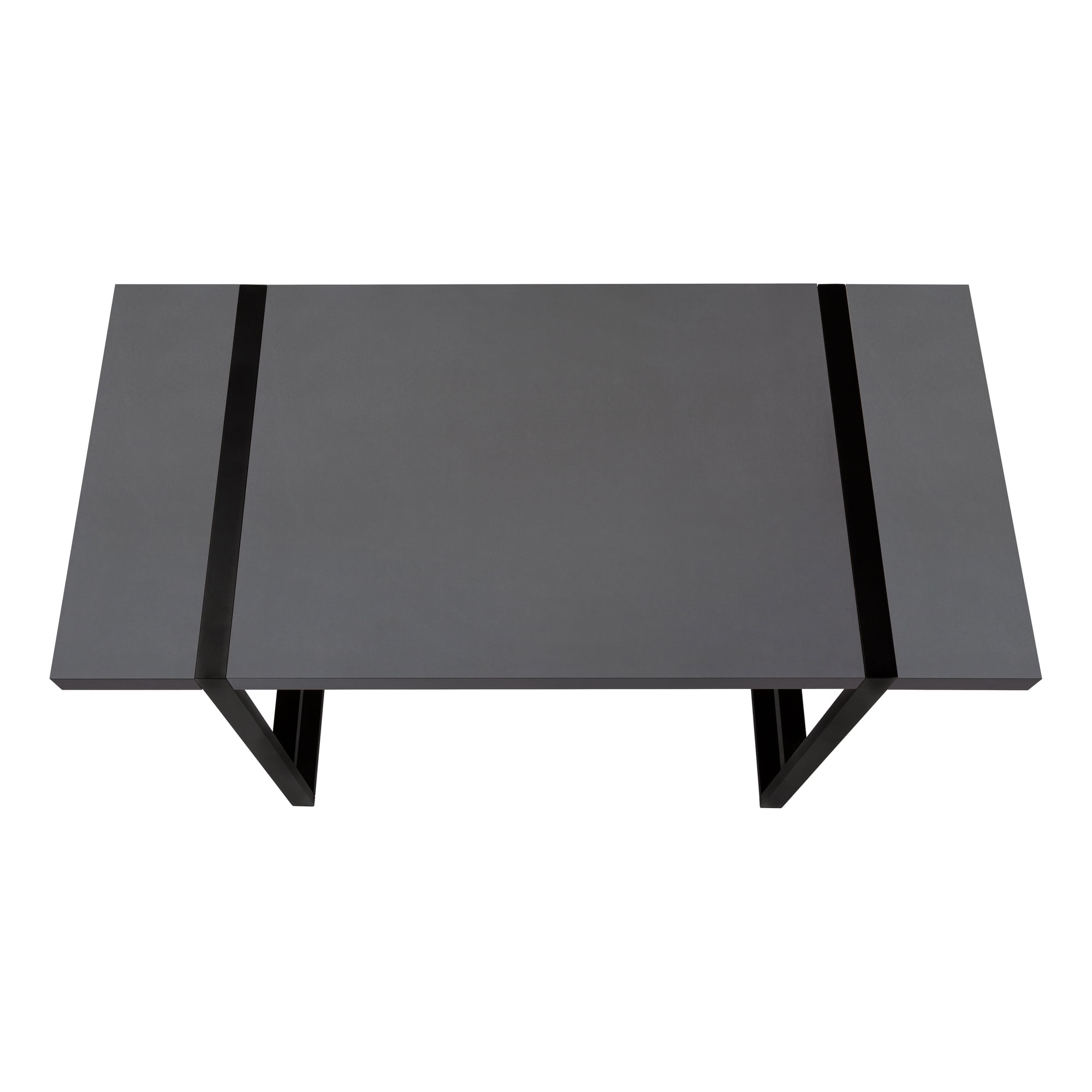 Computer Table Inset Computer Desk - Thick-Panel Desktop / Inset Metal Legs - 48