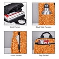 thumbnail image 5 of Balery Orange Glitter Lightweight Backpack for Men and Women - Durable and Water-Resistant, Ideal for School, Work, Travel, and Everyday Use, 5 of 9