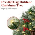 thumbnail image 5 of HomeKingdee Prelit Planter Bushes,Holiday Planter Filler,Prelit Planter Bushes Christmas,Christmas Tree Filler with Led Lights & Red Berries, Holiday Planter Greenery, 5 of 7
