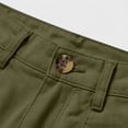 thumbnail image 5 of Womens Solid Color Bermuda Cargo Shorts Women Elastic High Waist Pockets Shorts Summer Casual Sport Green XL(XL), 5 of 9