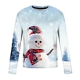 thumbnail image 6 of Mens Short Sleeve Pullover 3D SnowMens Print Realistic Print T-Shirt, 6 of 7