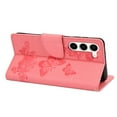 thumbnail image 5 of SaniMore for Samsung Galaxy S23 Plus Case with Wrist Strap, Butterfly Embossed Magnetic Card Slot & Cash Bag Shockproof PU Leather Flip Folding Wallet Kickstand for Samsung S23 Plus, Pink, 5 of 7
