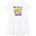 thumbnail image 3 of Inktastic But First Tacos Girls Toddler Dress, 3 of 5