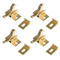 OATIPHO 4Sets Brass Elbow Latch Window Lock Heavy Duty Door Cabinet Catch Beige
