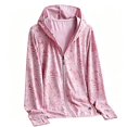 thumbnail image 4 of Women's Sun Protection Jacket Hooded Cooling Shirt Athletic Jacket (Pink XL), 4 of 4
