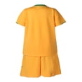 thumbnail image 4 of Jhaoyu Boys Kids 2 Piece Active Performance Outfits Shorts Sleeve T-Shirts and Shorts Soccer Clothing Yellow 28, 4 of 7