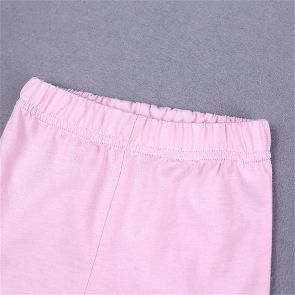 Vedolay Toddler Girl Skirt Set Kids Girl Skirt and Crop Top Set Print Short Sleeve T Shirt and Skirts Summer Clothes Set,Pink 4-5 Years