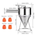 thumbnail image 5 of Ergonomic Nonrust Steel Batter Dispenser 1200L Conical Funnel Perfect For Precise Dough Sauce Distribution, 5 of 10