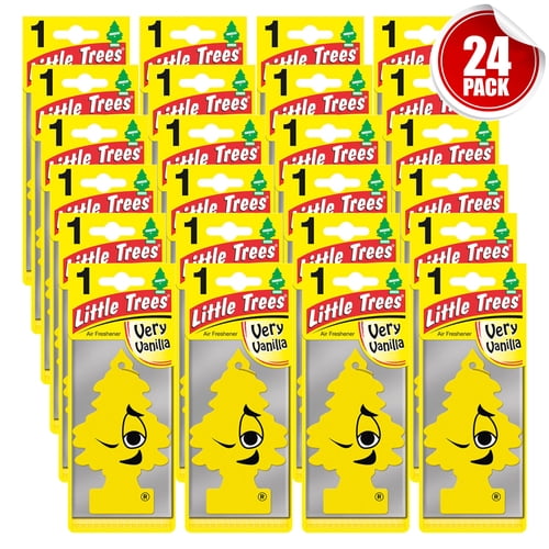 Little Trees VERY VANILLA Car Air Freshener Hanging Scent for Home Room Office (24-Pack)