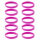 thumbnail image 2 of 10 pulseras elásticas de silicona en blanco, de moda. Rosa roja, 2 of 8
