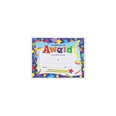 Certificates of Award, 8-1/2 x 11, 30/Pack