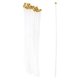thumbnail image 1 of 100pcs Flagpole for Flags Hand Waving Flagpoles Natural Plastic Flagpoles Flag Pole Sticks Replacements, 1 of 2