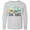 AC-Heather Grey, variant on Future Scientist with Beakers, Test Tubes and Formulas Long Sleeve Youth T-Shirt
