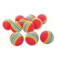 thumbnail image 3 of lionlar 10Pcs Colorful Rainbow Cat Toy Balls Sponge Ball Interactive Playing 3.5cm for, 3 of 5