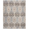 thumbnail image 2 of SAFAVIEH Aspen Noweel Geometric Wool Area Rug, Light Blue/Cream, 8' x 10', 2 of 7