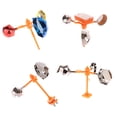 thumbnail image 4 of 1 Ensemble de Dispositif Anti-Oiseaux Solaire Étanche Réflecteur pour Ferme Verger Dispositif d'Effarouchement des Oiseaux Répulsif Solaire Rotatif à 360°, 4 of 6