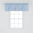 thumbnail image 2 of Ambesonne Phoenix Window Valance, Baroque Classical Rococo, 54" X 18", Pale Azure Blue White, 2 of 3