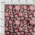 thumbnail image 2 of oneOone Rayon Wine Fabric Floral Sewing Craft Projects Fabric Prints By Yard 56 Inch Wide, 2 of 4