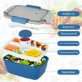 thumbnail image 4 of PENGXIANG Salad Lunch Container Large Salad Container with Salad Bowl  Leakproof Adult Bento Lunch Box  4-Compartment Tray  1pcs Sauce Container  BPA-Free (Pink), 4 of 9