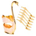 thumbnail image 4 of Swan Base Tableware Set, Exquisite And Elegant, Durable Zinc Alloy, Exquisite And Elegant, Desserts, Coffee, Household, 4 of 8