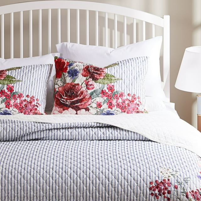 Barefoot Bungalow , Taie d'Oreiller Standard Lexi, Bleu