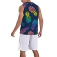 thumbnail image 2 of Sikiie Abstract Bright Pineapple Fruit Retro Basketball Jersey Reversible Men's Mesh Athletic Sports Shirts Training Practice S-4XL, 2 of 6