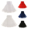 thumbnail image 3 of CHOK Jupon de Mariée Rétro Uni Crinoline Tutu Tulle Beige G, 3 of 10
