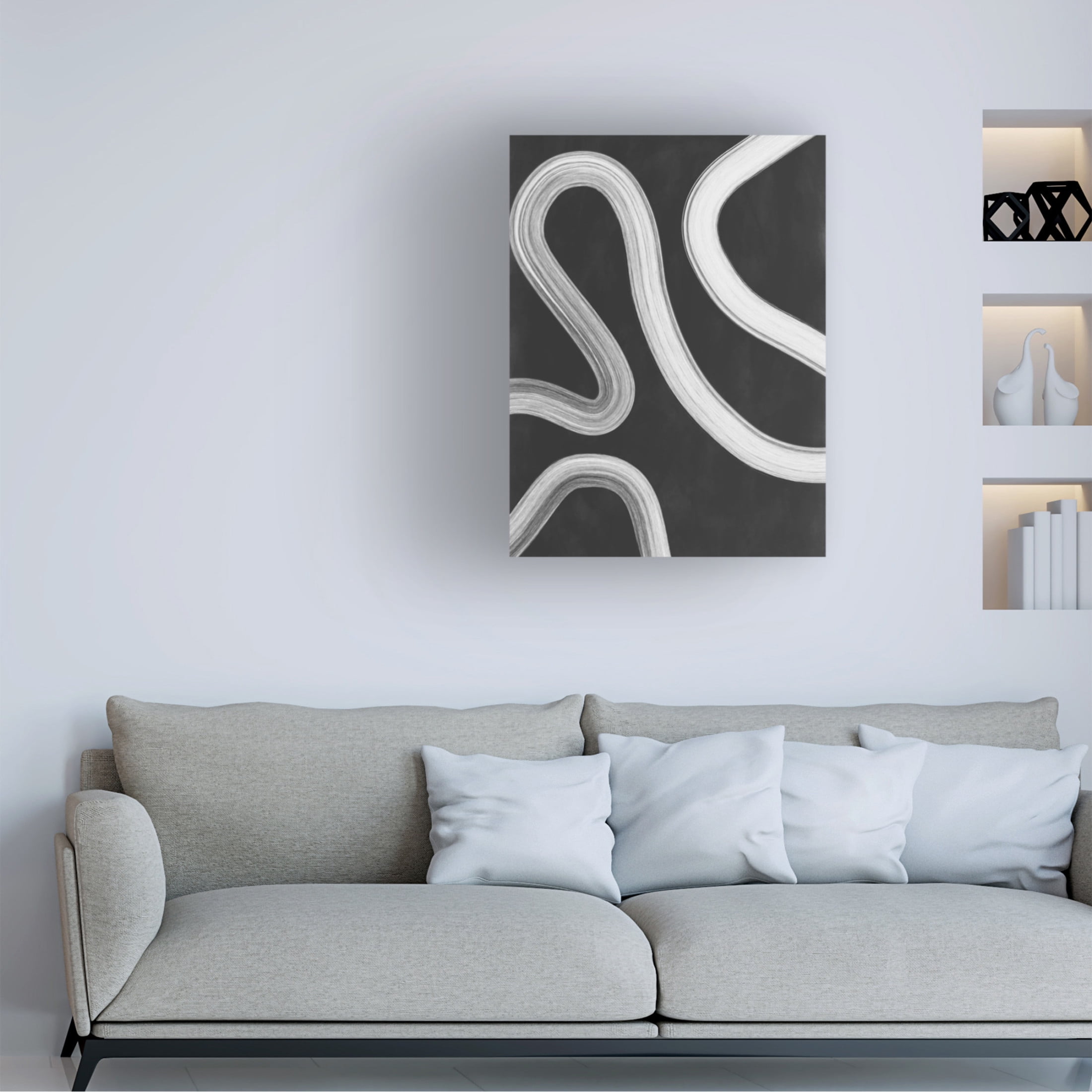 Trademark Fine Art Elena Ristova  blackawhite43 Canvas Wall Art
