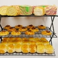 thumbnail image 5 of 3-Tier Collapsible Rack, Adjustable Settings, High Load-Bearing, for Camping Barbecues Kitchen Storage, 5 of 5