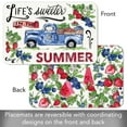 thumbnail image 6 of CounterArt "Sweet Summer" 4-Pack Reversible Tabletop Placemats, 6 of 7