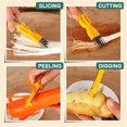 thumbnail image 4 of Vegetable Chopper Slicer with Stainless Steel Blades | Multi-Purpose Garlic Scallion Cutter | Grater Skin Peeler | Ergonomic Handle | Rust Resistant | Quick Food Prep Tool | 1 Pack, 4 of 5