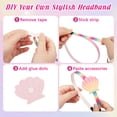 thumbnail image 4 of HiberyHom DIY Headband Making Kit, 10 DIY Headbands with 73 Accessories, Girls Toys ages 8-11, Kids Hair Accessories Set, Arts and Crafts for Girls 9-12, 4 of 6