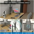 thumbnail image 3 of Single Monitor Desk Mount – Adjustable Arm, Full Motion, 32” Screen Support, Ergonomic Height, VESA Compatible, Clamp & Grommet Base, Cable Management, Black, 3 of 10