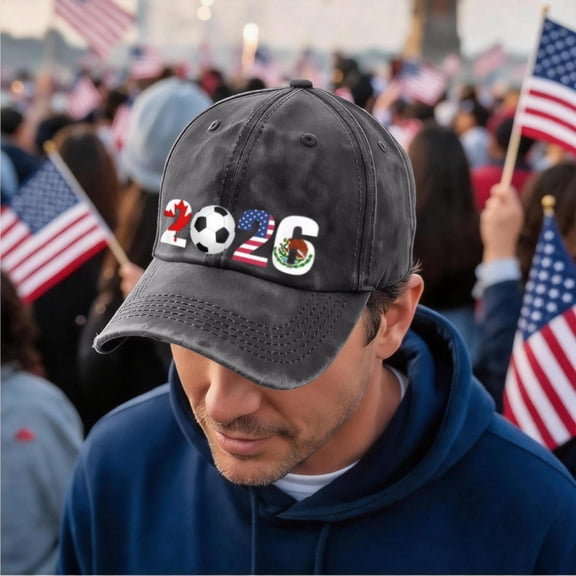 2026 Soccer Hat North America World Football Fan BaseballHat USA Canada Mexico Fan Hat