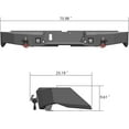 thumbnail image 5 of TIOYAR Steel Rear Bumper for 2014-2015-2016-2017-2018-2019-2020-2021 Toyota Tundra With Lights&D-Rings (Black Texture), 5 of 7