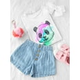 thumbnail image 3 of Panda Eating Bamboo T-Shirt Toddler -Image by Shutterstock,  5 Toddler, 3 of 4
