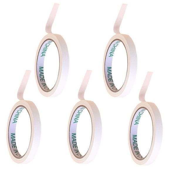Masteelf 5 Rolls of General Purpose Tape DIY Tape Self-adhesive Tape (White)