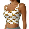 thumbnail image 2 of Balery Pizza Sujetadores deportivos con espalda cruzada para mujer, acolchados, sin costuras, de alto impacto, ideales para yoga, gimnasio, entrenamiento y fitness.-Large, 2 of 8