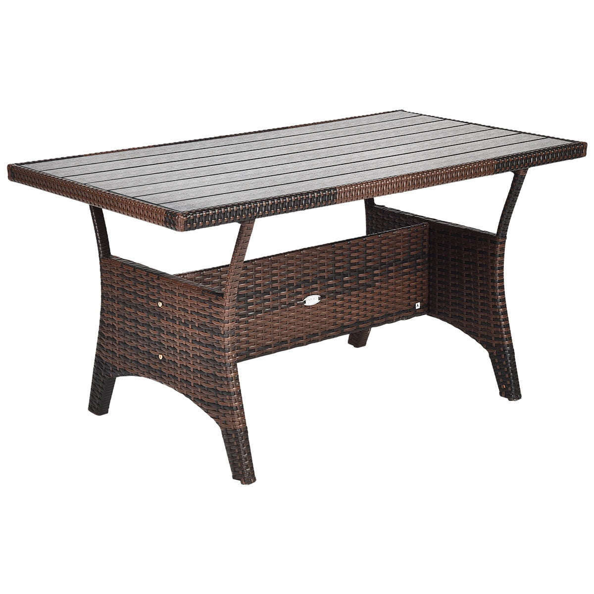Outdoor 3 Pieces Sectional Furniture Set Wicker Rattan Sofa Set