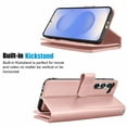 thumbnail image 4 of Wallet Case for Samsung Galaxy S25 Plus Wallet Case 6.7" 5G (2025), [9 Card Slots] Luxury PU Leather Credit Holder Carrying Folio Flip [Detachable] Kickstand Magnetic Phone Cover & Lanyard [Rose], 4 of 6