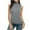 Gray, variant on Womens Fashion Sleeveless Turtleneck Tops High Neck Casual Solid Color Tee Shirt Blouse T-Shirt Tank Tops Pullover Pink