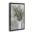 thumbnail image 4 of Stupell Industries Splayed Plant Leaves Plants & Flowers Painting Black Floater Framed Canvas Art Print Wall Art, 17 x 25, 4 of 10