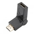 thumbnail image 4 of Fugacal Fosa 360 Degree Adjustable Rotation Mini Male To Female Swivel Adapter Converter, Swivels And Rotates For Easy Access To Ports And To Protect Cable(Black), 4 of 8