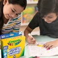 thumbnail image 5 of Crayola Ultra-Clean Washable Broad Line Markers, 20 Ct, Back to School Supplies, Classic Colors, Classroom Must Haves, Gifts for Teachers and Kids, Ages 3+, 5 of 12