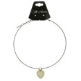 thumbnail image 2 of Mi Amore Heart Glitter Reversable Choker-Necklace Dark-Silver & White, 2 of 3