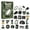 Advent Calendar | 14#, variant on Advent Calendars 2026 Sea Glass Angel 24-Piece Ornament Set, 2D Acrylic Hanging Display Box Countdown Calendar for Holiday Decor