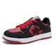 thumbnail image 1 of Zapatillas de deporte informales con patrón de estrellas transpirables, plataforma ligera con cordones de cuero PU para caminar, zapatos planos para correr, calzado de mujer, 1 of 4