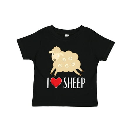 

Inktastic I Love Sheep Cute Gift Toddler Boy or Toddler Girl T-Shirt