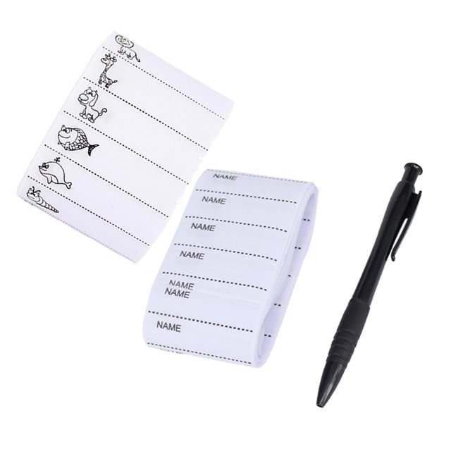 200x Coser en Etiqueta de Nombre de de Dibujos Animados Etiquetas Cinta Parches de Nombre Personalizados